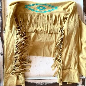Suede Fringe Jacket